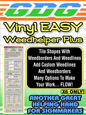 GDG Vinyl Easy Weed Helper Plus for X6