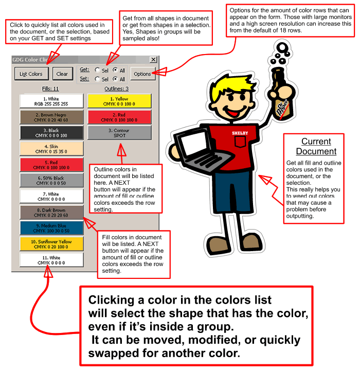 corel draw macro space master