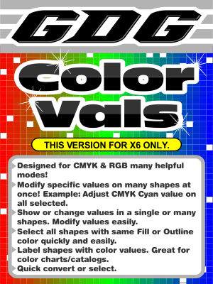 GDG Color Vals for X6