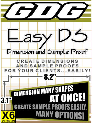 GDG Easy DS (Dimension and Sample Proof) for X6