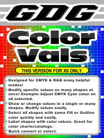 GDG Color Vals for X6
