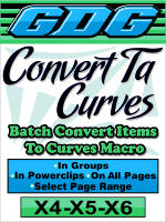 GDG Convert-Ta-Curves for X4,X5,X6 Plus FREE Bonus Macro Doc Font Lister