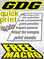 GDG Quick Print for X5 and below