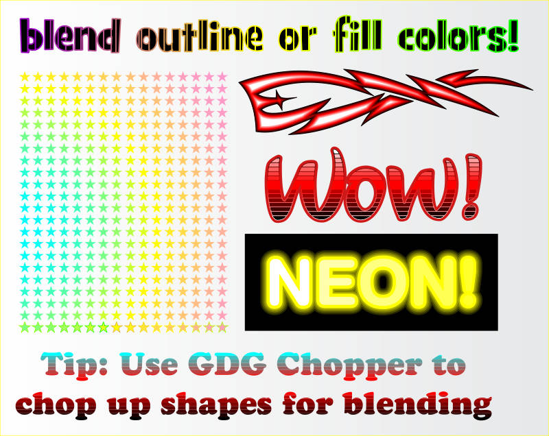 sample piuctures made with corel macro